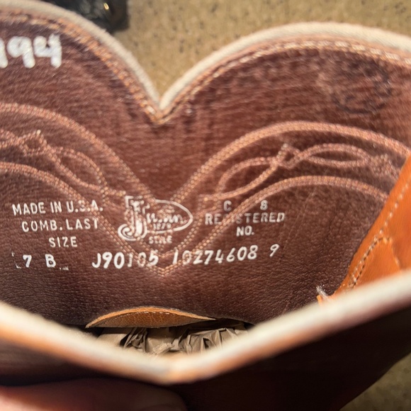 Justin Boots Women’s Full Quill Ostrich Western Cowboy Boots 7 EUC - Picture 7 of 8